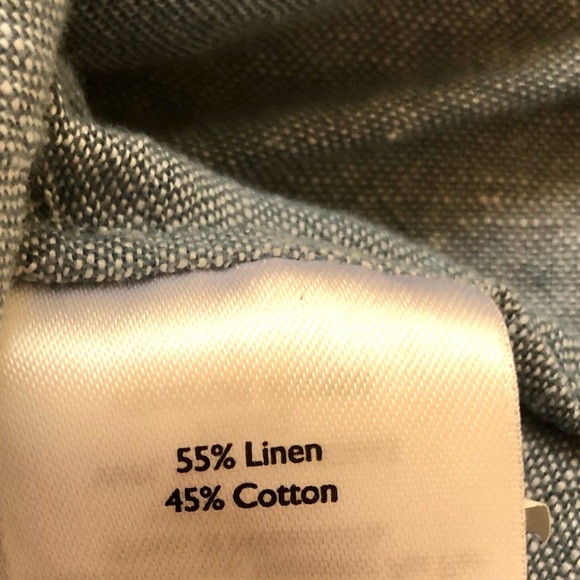 Eddie Bauer Linen Tie-Up Top - Picture 4 of 6